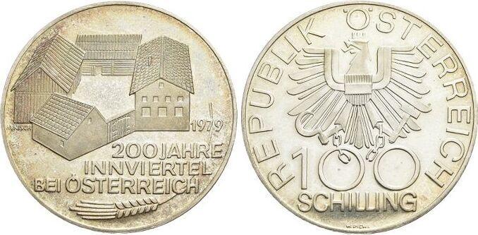 100 Schilling 1979 Haus Habsburg / Österreich 2 Republik..., Postzegels en Munten, Munten | Europa | Niet-Euromunten, Verzenden