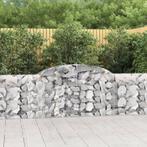 vidaXL Schanskorf gewelfd 300x30x80/100 cm gegalvaniseerd, 100 cm of meer, Verzenden, Nieuw, Metaal