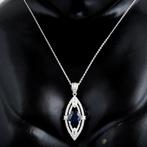 Hanger - 14 karaat Geel goud - 2.26ct. tw. Saffier - Saffier, Sieraden, Tassen en Uiterlijk, Antieke sieraden