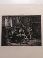 Adriaen van Ostade (1610-1685), after - La chanson à boire, Antiek en Kunst