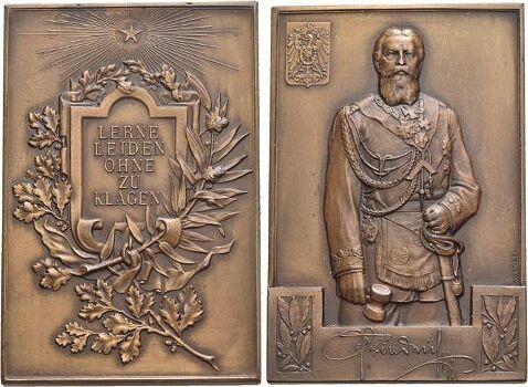 Bronze-plakette medaille der Praegeanstalt Mayer en Wilhelm, Postzegels en Munten, Penningen en Medailles, Verzenden