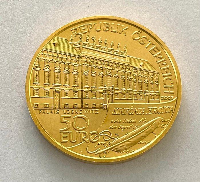 Oostenrijk. 50 Euro 2005 Ludwig Van Beethoven Proof, Postzegels en Munten, Munten | Europa | Euromunten