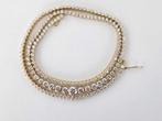 Halsketting - 14 karaat Geel goud - 10.89ct. tw. Diamant, Sieraden, Tassen en Uiterlijk, Kettingen, Nieuw