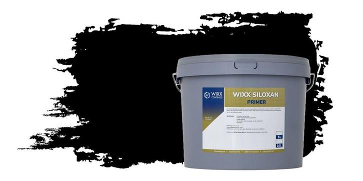 Wixx Siloxan Buitenprimer RAL 9005 | Gitzwart 5L, Doe-het-zelf en Verbouw, Verf, Beits en Lak, Verf, Zwart, Nieuw, Minder dan 5 liter