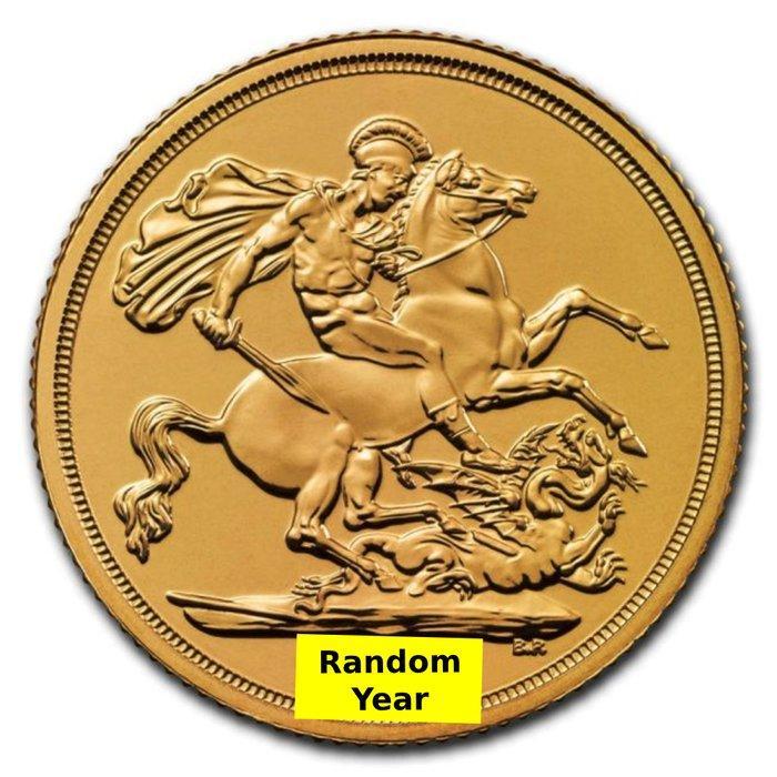 Verenigd Koninkrijk. British Gold Sovereign Queen Elizabeth, Postzegels en Munten, Edelmetalen en Baren