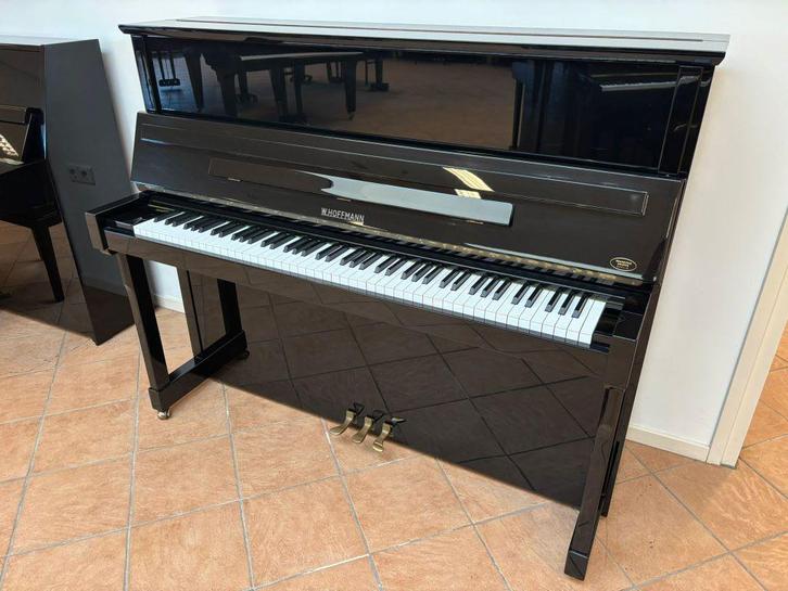 Hoffmann 124 TR - Kwaliteits piano!, Muziek en Instrumenten, Piano's, Piano, Zwart, Gebruikt, Verzenden