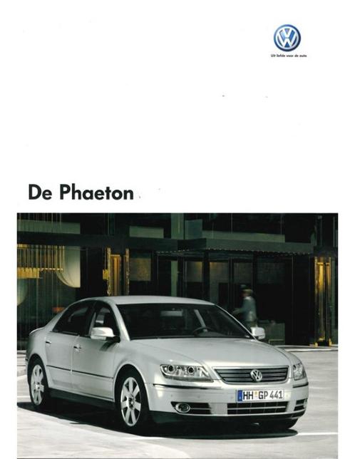 2005 VOLKSWAGEN PHAETON BROCHURE NEDERLANDS (BE), Boeken, Auto's | Folders en Tijdschriften, Volkswagen