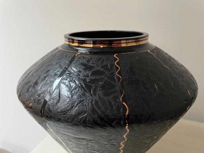 Glasfabriek De Rupel - Vaas - Boomglas - Hyaliet glas, Antiek en Kunst, Antiek | Glas en Kristal