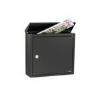 Allux 400 wandbrievenbus staal - zwart, Tuin en Terras, Brievenbussen, Verzenden, Nieuw