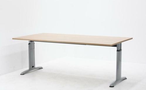 Hoogte instelbaar bureau Orange Double-T 200x100cm - kersen, Huis en Inrichting, Bureaus, Ophalen of Verzenden