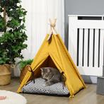TRUUSK Kattenhuis Tipi-Tent Hondenbed - Inclusief Kussen en, Dieren en Toebehoren, Konijnen