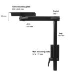 Lagun Onderstel voor Kuiptafel - Zwart - Extra Hoog, Ophalen of Verzenden, Nieuw