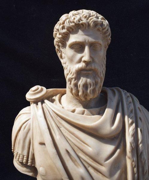 sculptuur, Busto Marco Aurelio - 46 cm - Gerestaureerd, Antiek en Kunst, Curiosa en Brocante