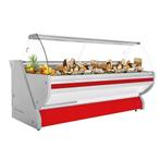 GGM Gastro | Koeltoonbank - 3000mm - met verlichting - Rood, Zakelijke goederen, Horeca | Meubilair en Inrichting, Verzenden, Nieuw in verpakking