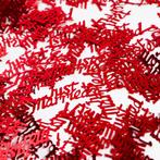 Tafelconfetti Just Married Rood, Verzenden, Nieuw