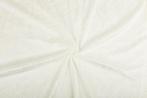 Fluweel stof gebroken wit stof - 10m rol - Velours stretch, Hobby en Vrije tijd, Stoffen en Lappen, 200 cm of meer, Nieuw, Polyester