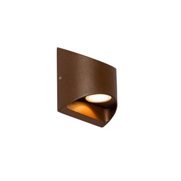 Moderne buiten wandlamp roestbruin incl. LED 2-lichts IP54 - beschikbaar voor biedingen