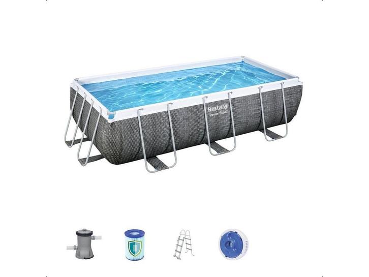 Bestway Power Steel - Opzetzwembad 404 x 201 x 100 cm -, Verzamelen, Speelgoed, Nieuw, Verzenden