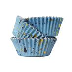 Cupcake Cups PME Blauw met Goud 30 stuks, Hobby en Vrije tijd, Taarten en Cupcakes maken, Nieuw, Verzenden