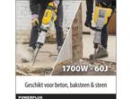 Powerplus POWX11861 Breekhamer - 1700W - 60 joule - SDS Hex, Verzenden, Zo goed als nieuw