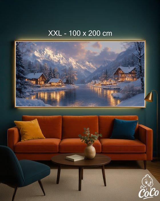 CoCo - Frosty Village Evening - XXL, Antiek en Kunst, Kunst | Designobjecten