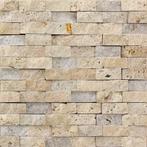 Natuursteen Slate mozaiek matten gekapt travertin 30x30 geel, Doe-het-zelf en Verbouw, Nieuw, Verzenden