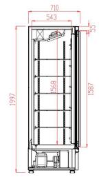 Combisteel Koelkast 4 Glasdeuren | 2025L | Zwart | Geforceer, Ophalen of Verzenden, Nieuw