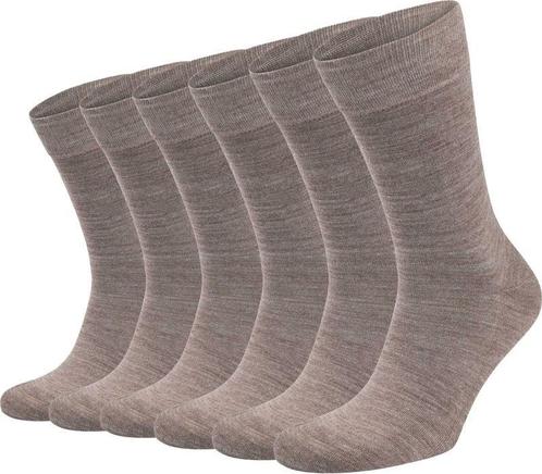 Suitable Merino Sokken Taupe 6-Pack maat 43-46 Heren, Kleding | Heren, Sokken en Kousen, Overige kleuren, Nieuw, Verzenden