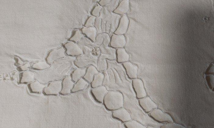 Laken (3) - 255 cm - 225 cm - Oude grafgiften, Antiek en Kunst, Antiek | Kleden en Textiel