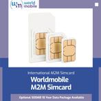 Internationale simkaart/eSIM van Worldmobile - ook Zakelijk, Telecommunicatie, Prepaidkaarten en Simkaarten, Verzenden, Nieuw