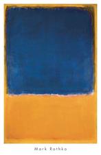 Kunstdruk Mark Rothko - Untitled, 1950 Blue, Yellow, Verzenden, Nieuw