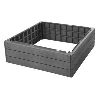 Borderbak | Gardalux | 75.6 x 75.6 x 25 cm (Antraciet), Tuin en Terras, Bielzen en Borders, Nieuw, Verzenden