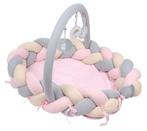 Sevibaby Roze 3-in-1 Braided Bedbumper en Babynest 521-2, Kinderen en Baby's, Verzenden, Nieuw