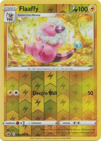 Flaaffy 048/198 reverse holo Chilling Reign, Hobby en Vrije tijd, Verzamelkaartspellen | Pokémon, Losse kaart, Nieuw, Foil, Ophalen of Verzenden
