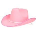 Roze cowboy hoed van vilt - Cowboyhoeden, Nieuw, Verzenden