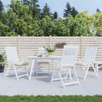 vidaXL Stoelkussens 4 st 50x50x7 cm oxford stof crèmewit, Huis en Inrichting, Woonaccessoires | Kussens, Verzenden, Nieuw