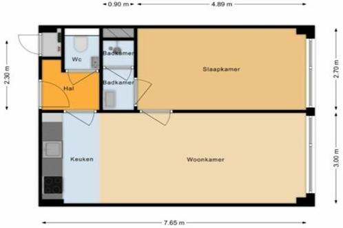 Appartement Karnemelkstraat in Breda, Huizen en Kamers, Huizen te huur, Via bemiddelaar, Noord-Brabant, Appartement