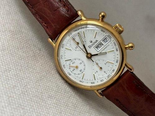 Bulova - Chronograph Automatico Retro - Zonder Minimumprijs, Sieraden, Tassen en Uiterlijk, Horloges | Heren