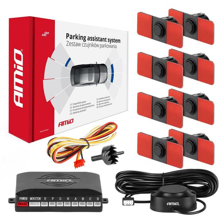 Parkeerhulpsysteem Zoemer 8 sensor zwart binnenmontage ..., Auto diversen, Auto-accessoires, Nieuw, Verzenden