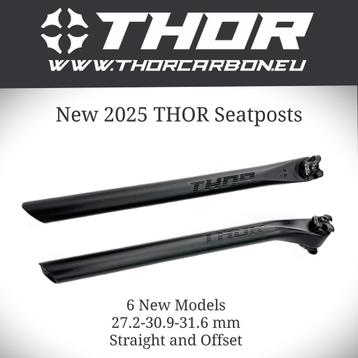 NIEUW! THOR SINGLE BOLT ZADELPEN, 27.2, 30.9(!), 31.6 mm beschikbaar voor biedingen