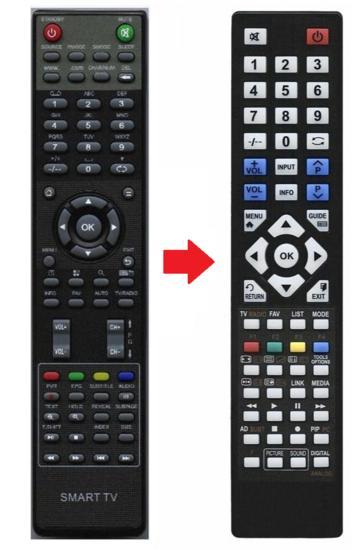 MT-Logic LE-427118MT / LE-427119MT / LE-327104MT afstands..., Audio, Tv en Foto, Afstandsbedieningen, Verzenden