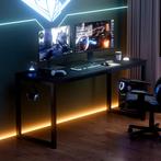 Bureau - Computerbureau - Computertafel - 160x60 cm - Zwart, Verzenden, Zo goed als nieuw