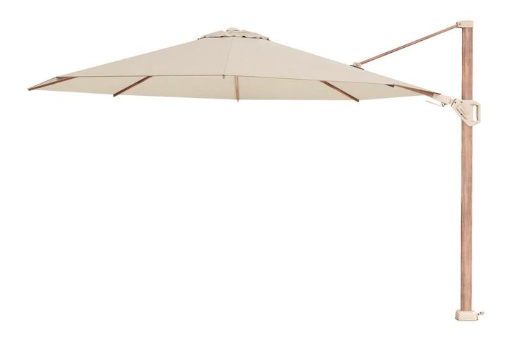 Platinum Challenger Zweefparasol T2 premium - 3,5 m. rond, Tuin en Terras, Parasols, Zweefparasol, Nieuw, Kantelbaar, Verzenden