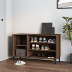 vidaXL Schoenenkast 102x36x60 cm bewerkt hout bruin, Verzenden, Nieuw