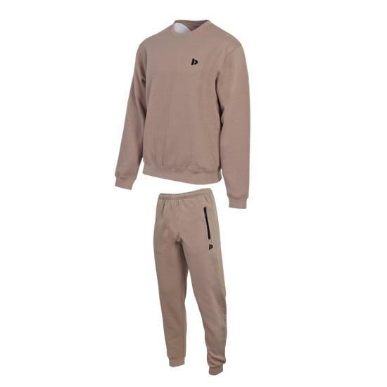 Donnay Donnay Heren - Joggingsuit John - Taupe Grey, Kleding | Heren, Broeken en Pantalons, Nieuw, Verzenden