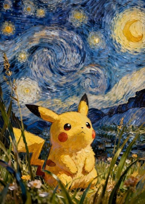 AT9 - [Canvas XL] Golden Night Pikachu – Starry Tribute, Spelcomputers en Games, Spelcomputers | Overige Accessoires
