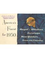 1950 CHRYSLER PROGRAMMA BROCHURE ENGELS (USA), Nieuw, Author