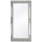 vidaXL Wandspiegel Barok 100 x 50 cm zilver, Huis en Inrichting, Woonaccessoires | Spiegels, Verzenden, Nieuw