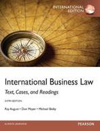 9780273768616 International Business Law Internatnl Ed, Boeken, Verzenden, Zo goed als nieuw, Ray August