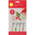 Wilton Spuitmondjes Kerst Set/12, Verzenden, Nieuw